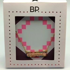 Nordstrom BP babygirl Colored Stone and Enamel Necklace